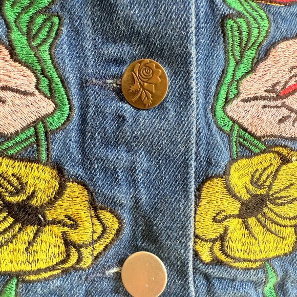 Signature Eight Embroidered Denim Mini Skirt - Picture 6 of 10